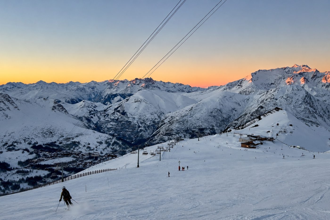Skiing in Les Arcs